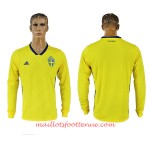 Maillot/Tenue Suède Domicile Coupe du monde 2018 Manche Longue